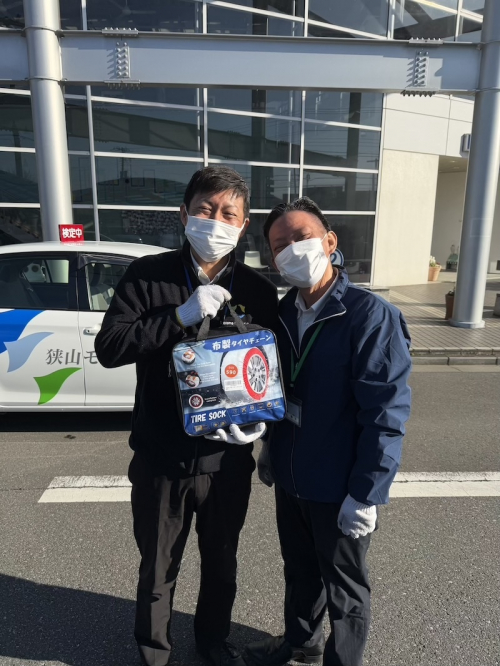 スノーソックス（雪道対策）試し履き