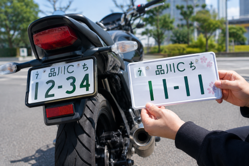 オートバイの希望ナンバー制、始まります
